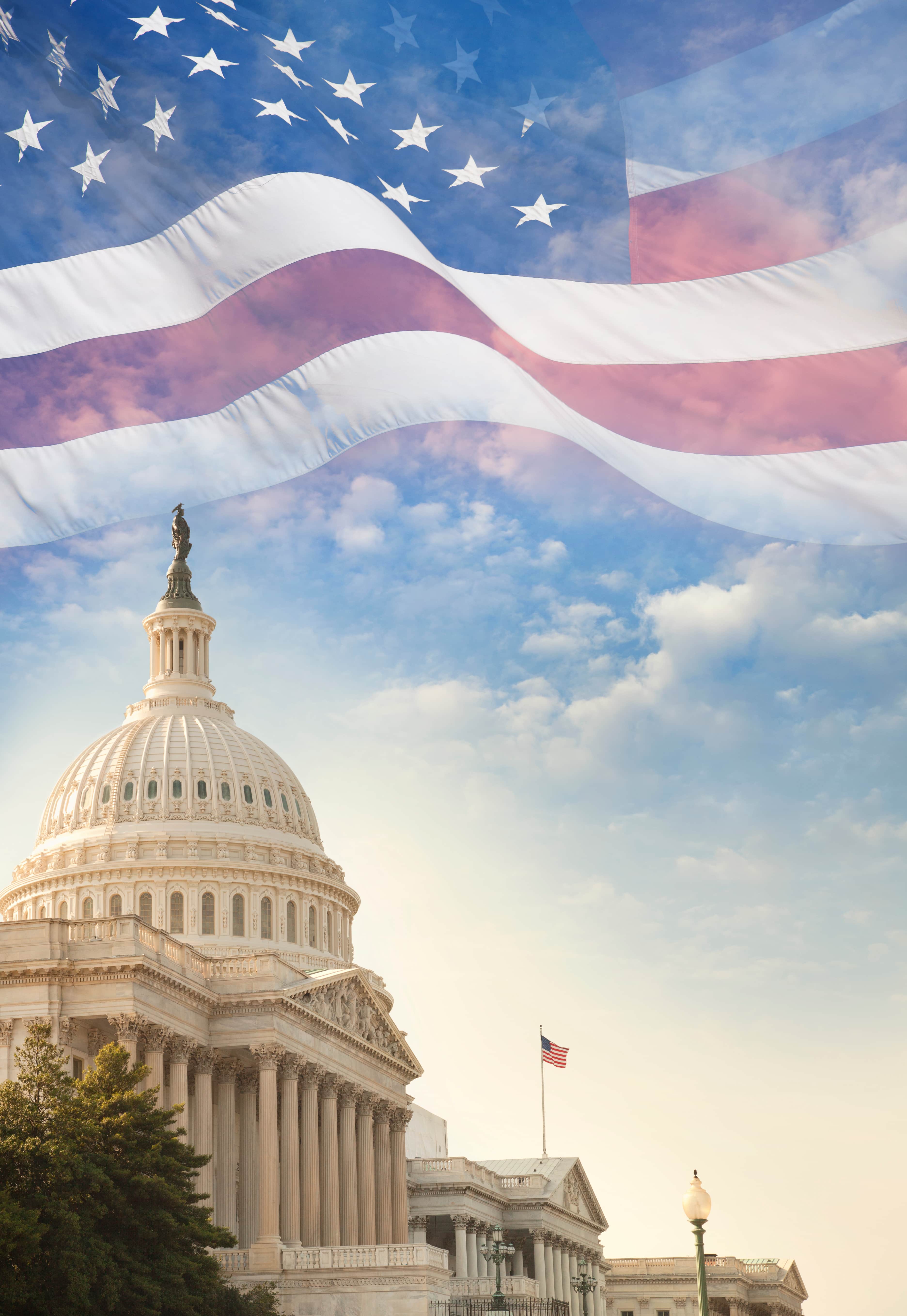 United States Capitol building with American flag _85959938-min